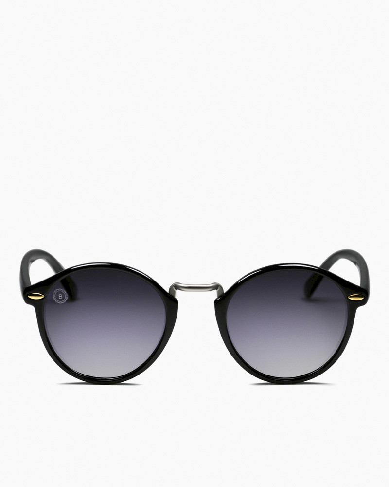 Baruwaluwu Sunglasses Shiny Black - Dark Grey